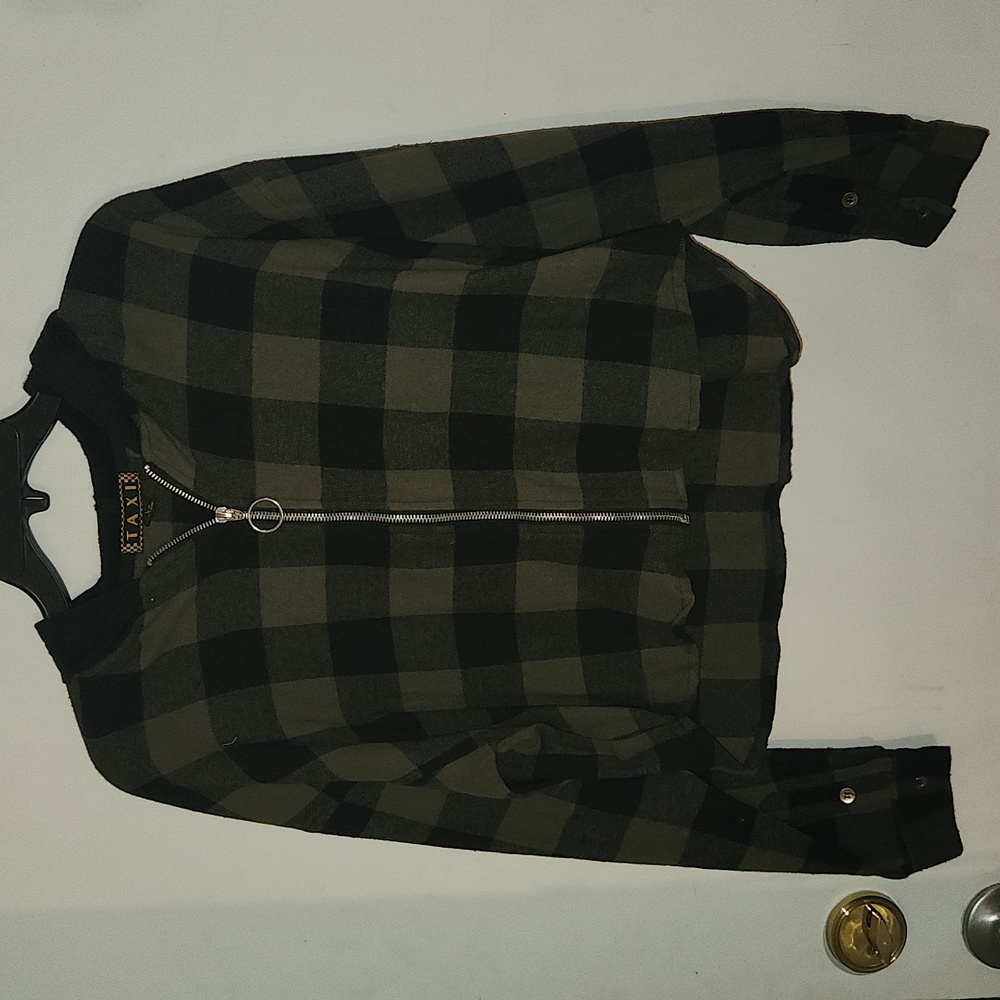 Cropped Zip Up Hoodie